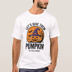 Camiseta Abóbora de Halloween Chapéu de Bruxa Engraçado Ass
