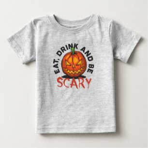 Camiseta Abóbora de Halloween Coma, Beba e Seja Assustador