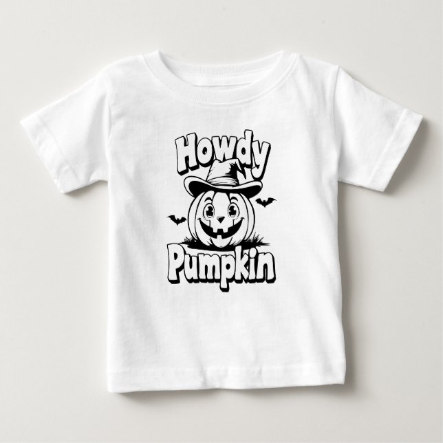 Camiseta Abóbora de Halloween: Como vai Abóbora Engraçado (Frente)