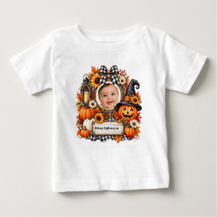 Camiseta Abóbora de Halloween em Aquarela Personalizada