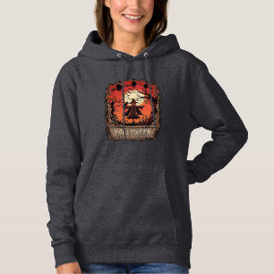 Camiseta Abóbora de Halloween Espantalho Bruxas Lua Cheia_1