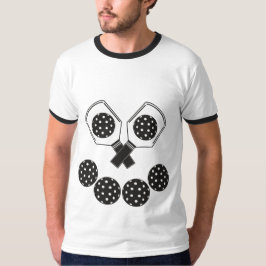 Camiseta Abóbora de Halloween Feliz de Pickleball