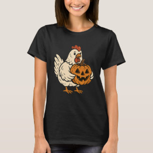 Camiseta Abóbora de Halloween Frango Bonito Jack O Lanterna