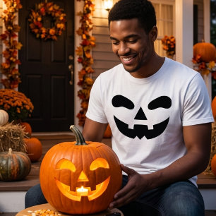 Camiseta Abóbora de Halloween Jack O Lantern