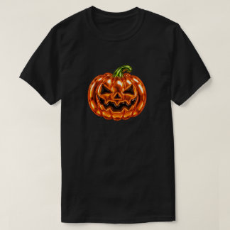 Camiseta Abóbora de Halloween Jack O Lantern Balão Cromado