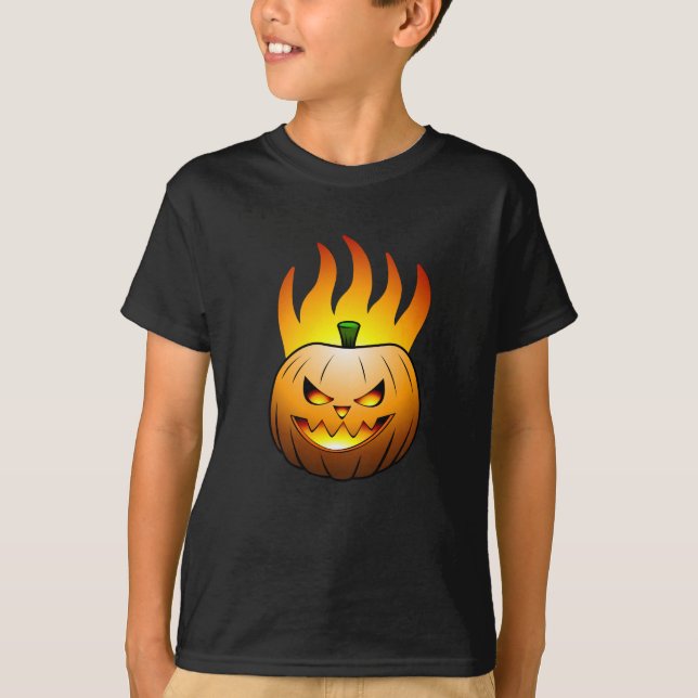 Camiseta Abóbora de Halloween Jack O'lantern (Frente)