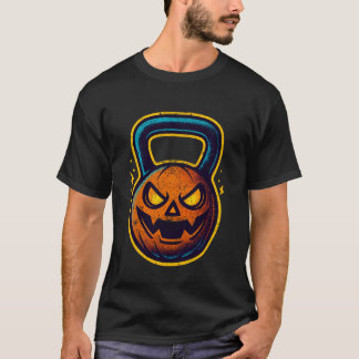 Camiseta Abóbora de Halloween Kettlebell Old School 90