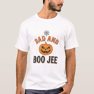 Camiseta Abobora de Halloween Ruim e Boo Jee