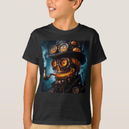 Camiseta Abóbora de Halloween Steampunk Gótico