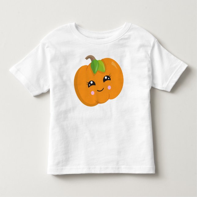 Camiseta Abóbora De Halloween, Truque Ou Tratamento, Abóbor (Frente)