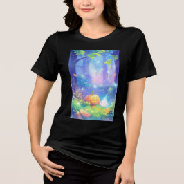 Camiseta Abóbora e Espíritos Divertidos