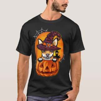 Camiseta Abóbora engraçada de Halloween de Chihuahua