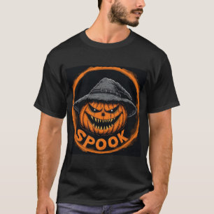 Camiseta Abóbora Espantalho Jack-O'-Lantern