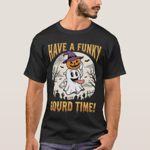 Camiseta Abóbora Fantasma do Tempo de Abóbora Funky de Hall