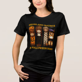 Camiseta Abóbora Fofa, Vampira, Múmia e Bruxa Touro de Hall
