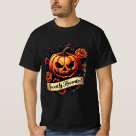 Camiseta Abóbora Gótica Branca - Halloween