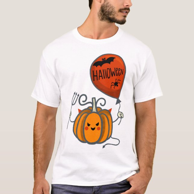 Camiseta Abóbora Halloween (Frente)