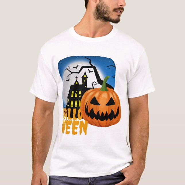Camiseta Abóbora Halloween (Frente)