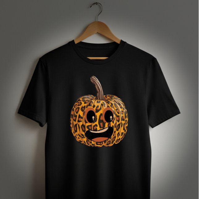 Camiseta Abóbora Leopardo Engraçado (Criador carregado)