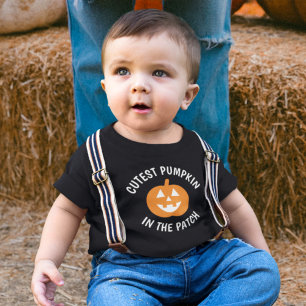 Camiseta Abóbora Mais Fofa do Canto para Meninos no Hallowe