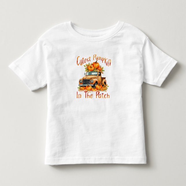 Camiseta Abóbora mais fofa no canteiro (Frente)