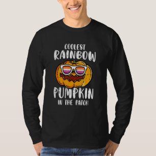 Camiseta Abóbora Mais Legal Do Remendo Lésbica LGBT Q Orgul