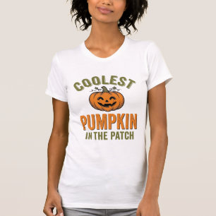 Camiseta Abóbora Mais Legal no Patch Vintage Des Halloween