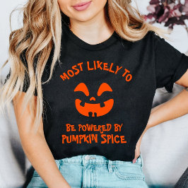 Camiseta Abóbora Personalizada com Temática de Halloween
