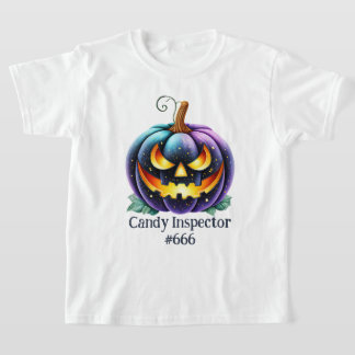 Camiseta Abóbora preta personalizável do Jack o'Lantern 