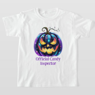Camiseta Abóbora preta personalizável do Jack o'Lantern 