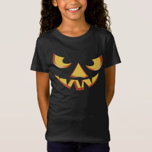 Camiseta Abóbora Rosto 3 para o Halloween