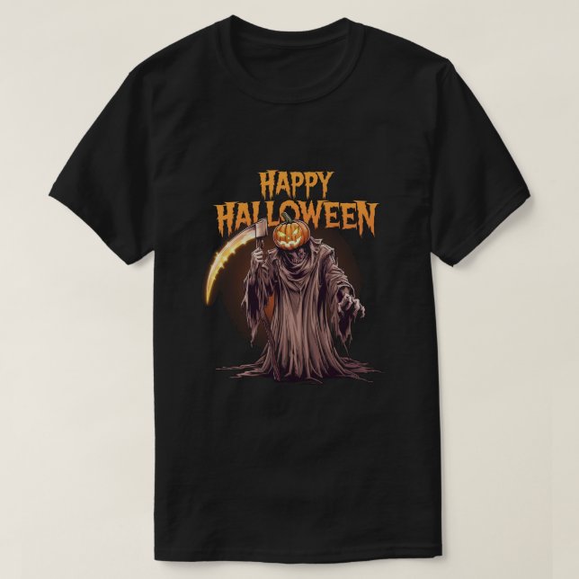 Camiseta Abóbora Sinistra: Halloween (Frente do Design)