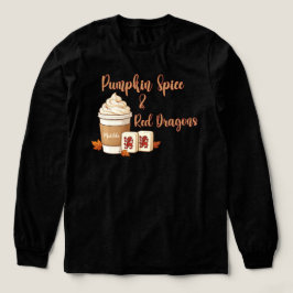 Camiseta Abóbora Tempero e Dragões Vermelhos Mahjong Outono