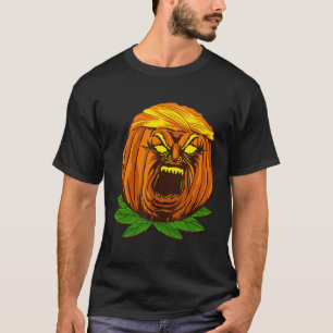 Camiseta Abóbora Trumpkin Donald Trump Engraçado Fantasia d