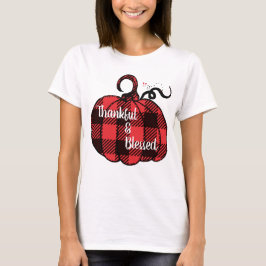 Camiseta Abóbora xadrez