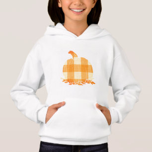 Camiseta Abóbora xadrez laranja