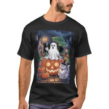 Abóboras à Venda & Fantasma de Cafeína Com Gato
