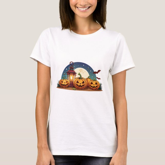Camiseta Abóboras assustadoras (Frente)