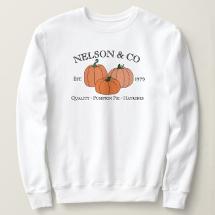 Camiseta Abóboras de Outono Família ou Empresa Nome Persona