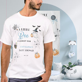 Camiseta Abóboras Festivas de Doces Little Boo Azul