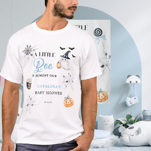 Camiseta Abóboras Festivas de Doces Little Boo Azul