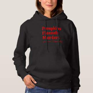 Camiseta Abóboras Flanelas Assassinatos Você Sabe Outono Sh