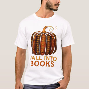 Camiseta Abobore Livros de Outono Amante de Livros de Out