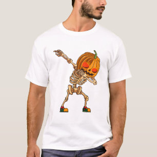Camiseta Abobrinha Fazendo Dab - Fantasia de Esqueleto Assu