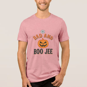 Camiseta Abobrinha Ruim E Boo Jee De Halloween Gráfico_1