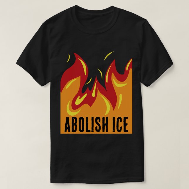 CAMISETA ABOLI O GELO COM CHAMAS (Frente do Design)