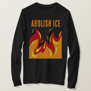 CAMISETA ABOLIÇÃO DO ICE COM CHAMAS