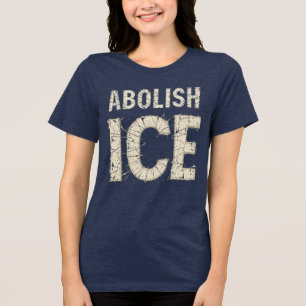 Camiseta Abolição do Protesto Negrito do ICE - direitos de 