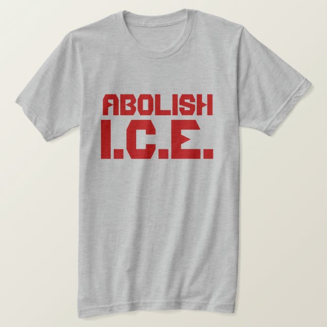 Camiseta Abolir I.C.E. (Frente do Design)