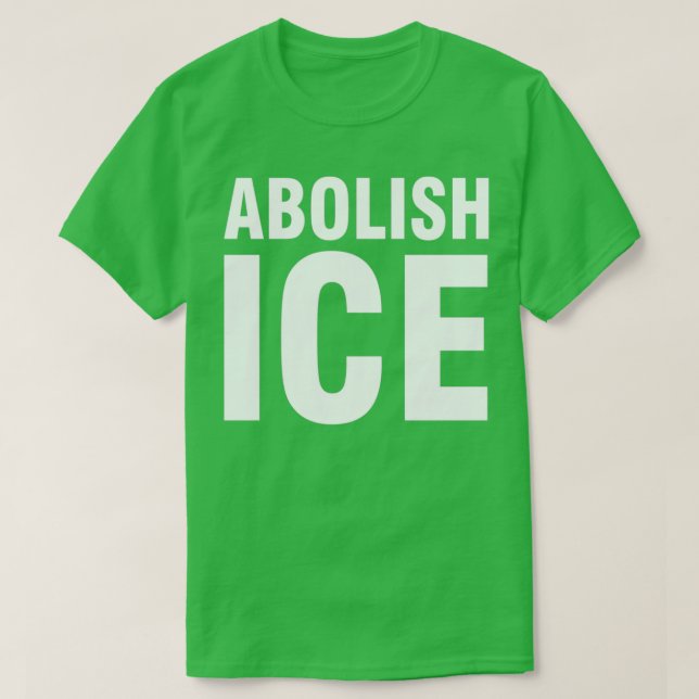 Camiseta Abolir ICE 1 (Frente do Design)